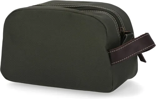 Vista 3 de Timberland Men's Toiletry Bag Canvas Travel Kit Organizer Oliva