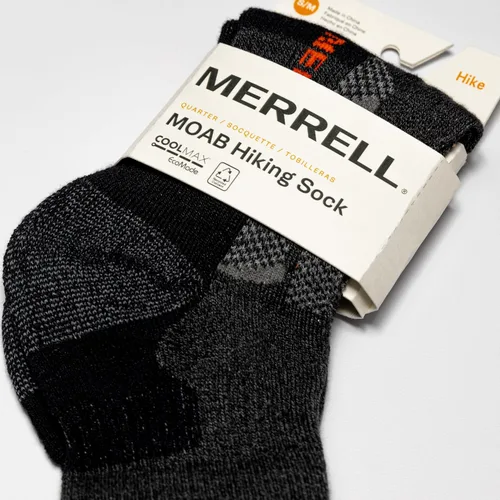 Vista 4 de Merrell Calcetines MOAB de senderismo para hombre y mujer, absorben la humedad y soporte del arco