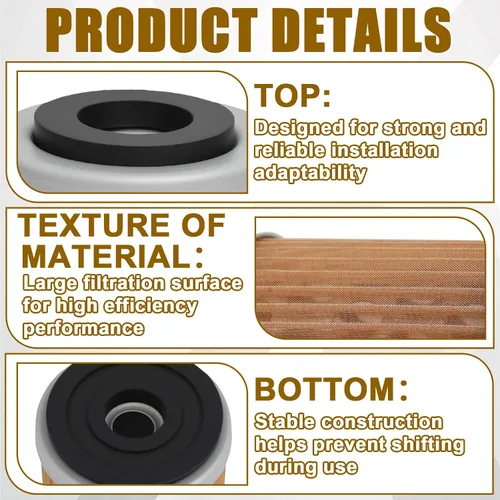 Vista 4 de KN142 - Filtro de aceite compatible con Yamaha YFM350 YFP350 YFM350X Warrior YFM350FW YFM400 Big Bear Wolverine YZ426F YZ250 YZ400F Reemplazar HF142