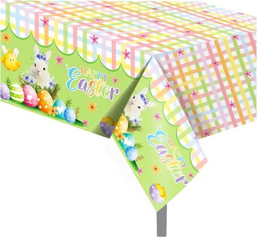 Vista 71 de 1 paquete de mantel de plástico con diseño de bandera americana del 4 de julio para fiesta, 54 x 87 pulgadas de largo, mantel rectangular para bufé