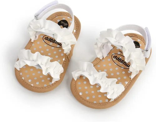 Vista 67 de Sandalias de verano para bebés, niñas y niños, unisex, antideslizantes, suela suave, transpirable, para primeros pasos, zapatos de playa al aire