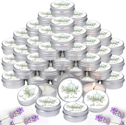 Vista 9 de MTLEE 50 velas de regalo para invitados de 1 onza