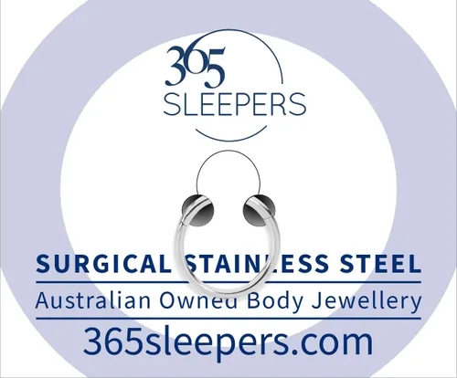 Vista 24 de 365 Sleepers - Piercing para el cuerpo de acero quirúrgico 316L, 20G, 18G, 16G, 14G, 12G, 10G, 8G, 6G, con sección abisagrado, se vende por unidad