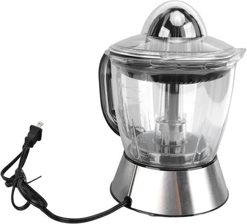Vista 9 de Potente exprimidor eléctrico con capacidad de 1 litro, extractor exprimidor de doble dirección para naranja, limón, cítricos, fácil de lavar