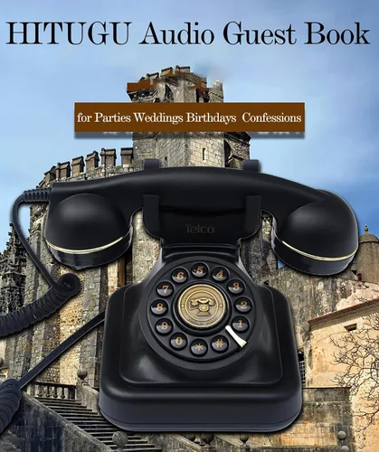 Vista 9 de Libro de invitados de audio, libro de invitados para bodas, registro de mensajes de audio personalizados, libro de visitas, estilo clásico retro