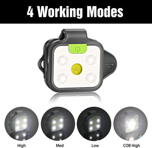 Vista 2 de HOKOILN Luces de correr nocturnas al aire libre, paquete de 2 luces LED para correr con batería recargable para camping, senderismo, correr, correr