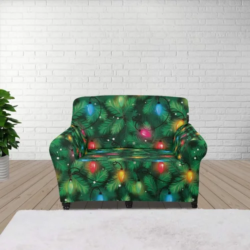 Vista 63 de Boatee Fundas de sofá de 1 pieza con diseño de copo de nieve azul, fundas elásticas para sofá, 1 cojín, protección de muebles, decoración para sala