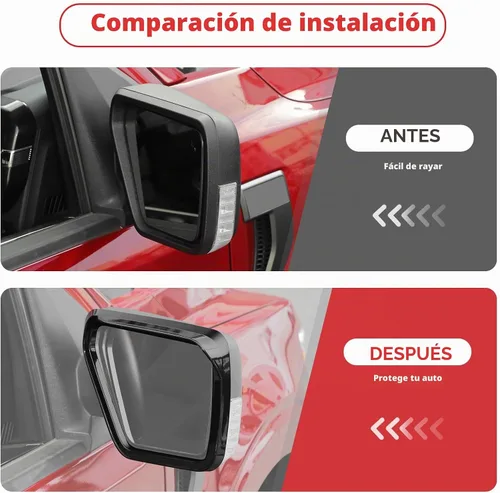 Vista 2 de Linskip Protector de Espejo Lateral Compatible con Ford F150 2021 2022 2023 2024, Protector de Espejo Retrovisor para Ford F-150 Accesorios