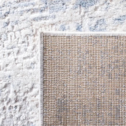 Vista 6 de SAFAVIEH Amelia Collection ALA700A - Alfombra decorativa de 2'2" x 4', diseño moderno abstracto, color marfil y azul, no desprende pelusa y de fácil