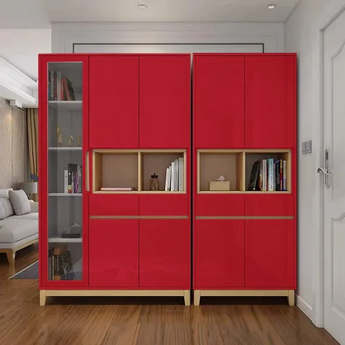 Vista 6 de Toduso Papel adhesivo rojo para encimeras, papel de contacto autoadhesivo para gabinetes, papel tapiz extraíble para despegar y pegar, impermeable