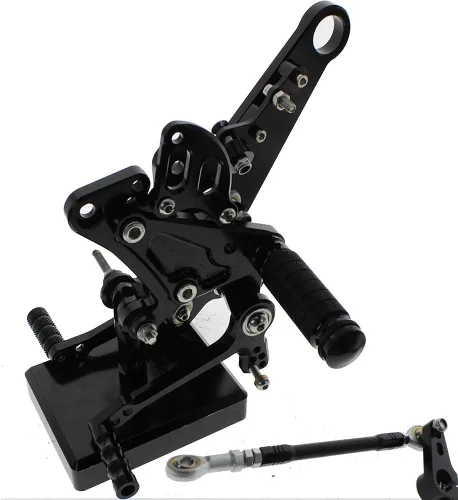 Vista 2 de Reposapiés de motocicleta ajustable de aluminio Billet para Ducati Diavel 2011-2015 carbono 2011-2016 AMG 2011-2012 (negro)