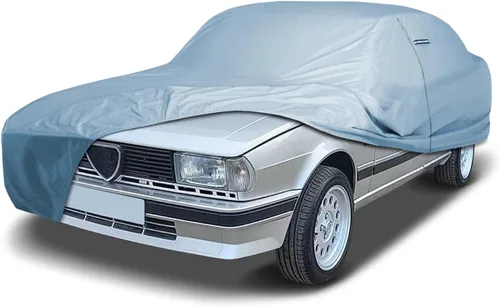 Vista 35 de iCarCover Funda de automóvil personalizada de alta calidad para Alfa Romeo 147 2002-2007, resistente, impermeable, para todo tipo de clima, lluvia