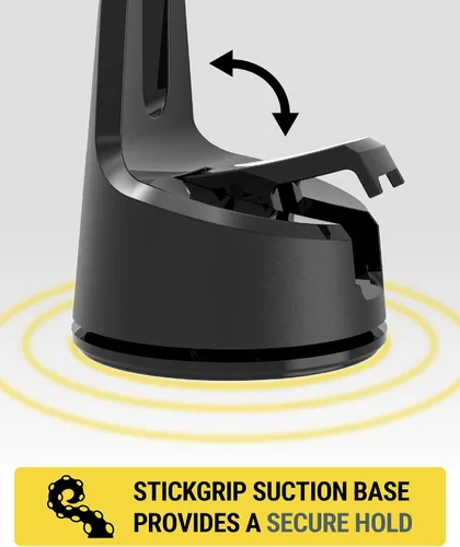 Vista 6 de Scosche MEMSQRWD MagicMount Elite - Soporte magnético de carga inalámbrica para el salpicadero/parabrisas del automóvil con cargador rápido USB-C