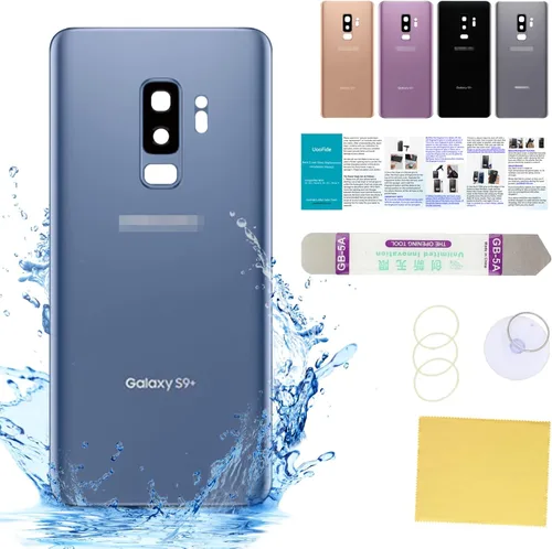 Vista 40 de Compatible con Samsung Galaxy Note 8 - Carcasa trasera de repuesto de cristal de 6.3 pulgadas, SM-N950, todos los portadores con manual de Negro