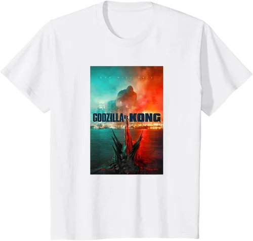 Vista 17 de Godzilla vs Kong - Camiseta oficial con póster, Negro