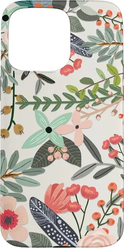 Vista 31 de Cute Colorful Garden Botanical Floral Pattern Case for iPhone 17