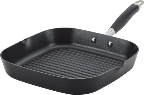 Vista 20 de Anolon Advanced Home Parrilla/Plancha Plana Antiadherente de Doble Quemador Anodizada Dura, 10 x 18 Pulgadas, Índigo