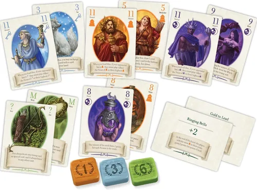 Vista 3 de Renegade Game Studios Fox in the Forest Deluxe - Juego de cartas para 2 jugadores, juego de estrategia de cuento de hadas con tarjetas de aluminio