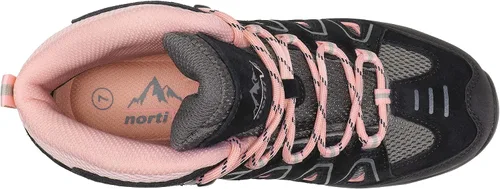 Vista 5 de NORTIV 8 Botas de senderismo impermeables para mujer botas de senderismo al aire libre senderismo campamento senderos