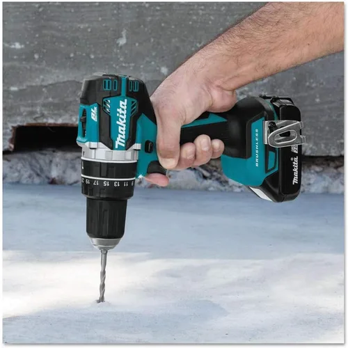 Vista 5 de Makita XPH12R 18V LXT Kit de taladro de martillo inalámbrico compacto sin escobillas de iones de litio de 1/2 pulgada (2.0Ah)