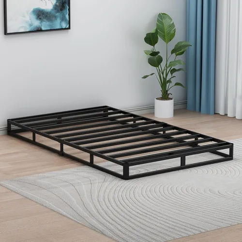 Vista 3 de UOMEUR Somier individual de 2 pulgadas para cama individual, soporte de metal resistente de 2000 libras con funda de tela fácil de limpiar