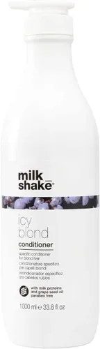 Vista 11 de milk_shake Icy Blond Conditioner Mutes Yellow Tones in Blond Hair
