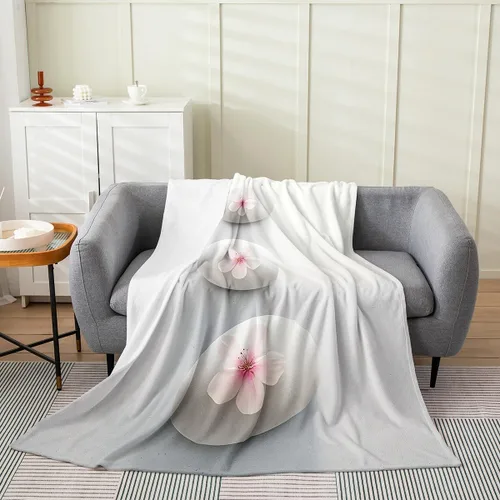 Vista 41 de jejeloiu Cute Mushroom Decor Plush Throw Blanket, For Kids Boys Girls 40"x50" Botanical Plants All Season,Bed Blanket Cartoon Mushrooms Flannel