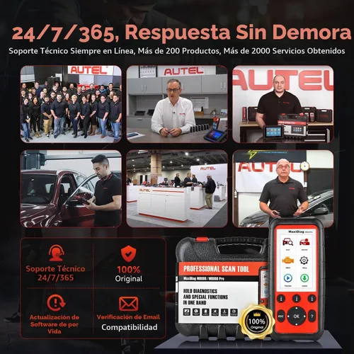 Vista 9 de Autel MaxiDiag MD808 PRO OBD2 Escáner, herramienta de diagnóstico para todos los sistemas, versión mejorada de MD806 MD802, 7 servicios especiales