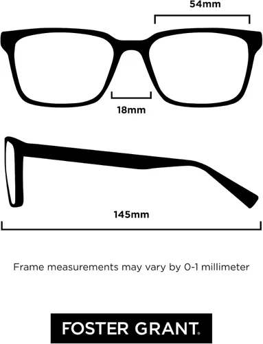 Vista 6 de Foster Grant Gafas de lectura Boston Square para hombre