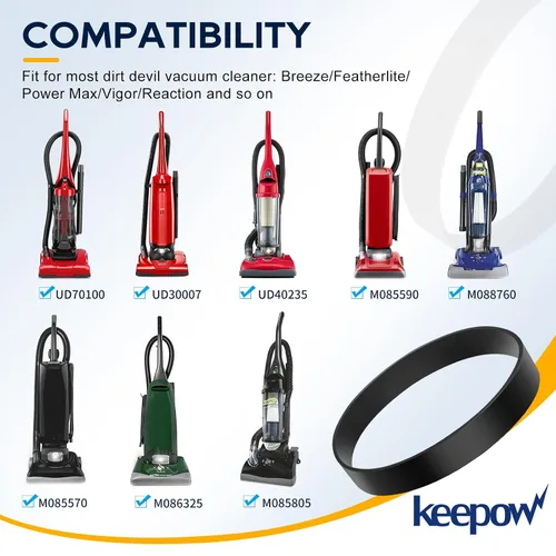 Vista 2 de KEEPOW Powermax - Cinturón de vacío para mascotas Dirt Devil Style 5 (Royal) aspiradora vertical Powermax/Breeze/Featherlite/Jaguar/Vision, parte