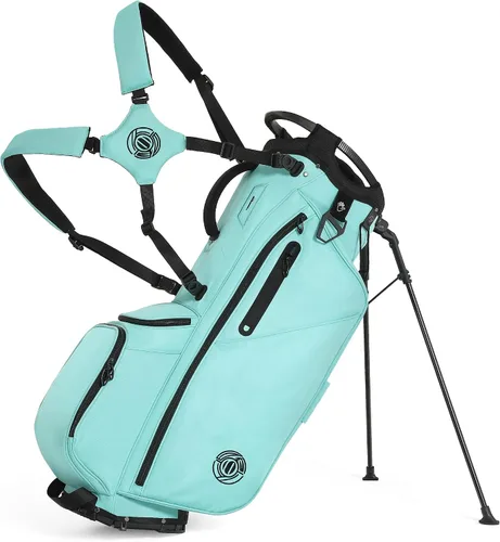 Vista 14 de Lightweight 7 Way Golf Stand Bag for Men Women, Upgrade Base Multi Pckets Cooler Pockets, Full-Length Dividers, Ergonomic Dual Strap Design