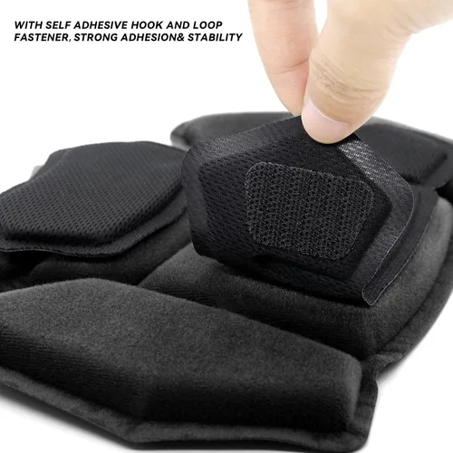 Vista 4 de Almohadillas tácticas para casco - Insertos universales de recambio de espuma de memoria interna para cascos ACH, MICH, EXF