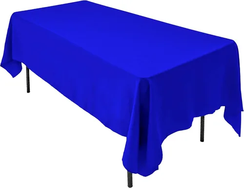 Vista 11 de AK TRADING CO. Mantel rectangular de poliéster de 60 x 102 pulgadas, fabricado en Estados Unidos, resistente a las arrugas, ignífugo, duradero