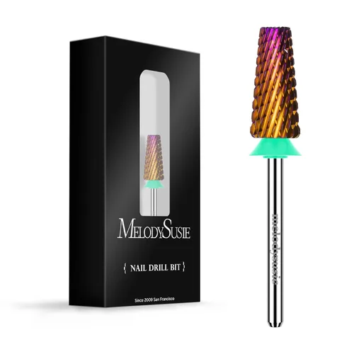 Vista 35 de MelodySusie Super Cut Edition Brocas para Uñas 5 en 1, Brocas Multifunción de Carburo de Tungsteno de 3/32'', Adecuadas para Manicura Pedicura