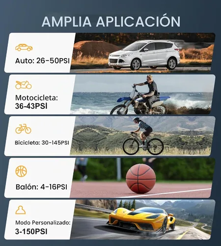 Vista 7 de Compresor de aire portátil para inflado de neumáticos, bomba de aire de 150 PSI para neumáticos de automóvil, compresor de aire inalámbrico