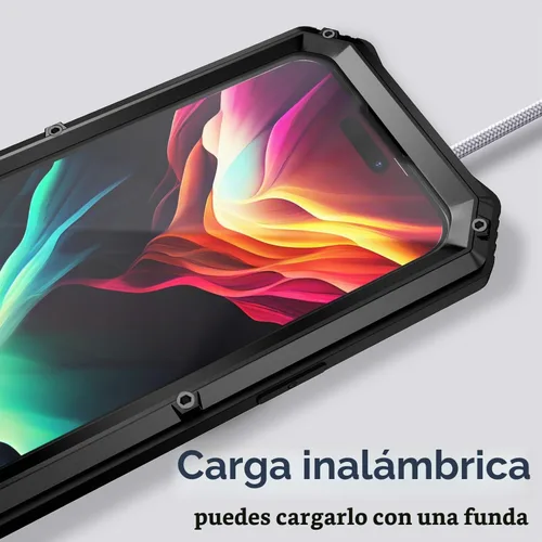 Vista 6 de Lunivop Compatible con iPhone 15 Pro Max Funda Protección Resistente a Prueba de Polvo Protector de Pantalla Integrado Soporte Resistente 360 Cuerpo