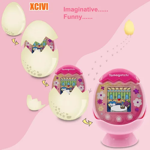 Vista 5 de xcivi Soporte Base de Escritorio para Tamagotchi Pix Mascota Virtual Interactiva (Rosa)
