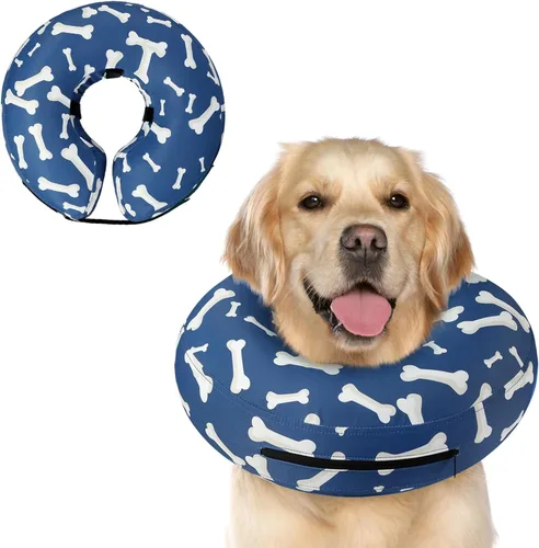 Vista 28 de Supet - Collar isabelino inflable para recuperación, posoperatorio