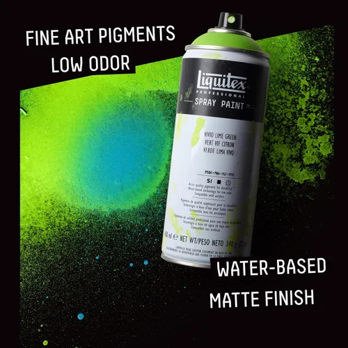 Vista 4 de Liquitex - Pintura en aerosol Professional, 12 oz (400 ml), Azul brillante