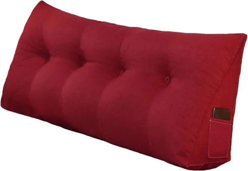 Vista 13 de Almohada triangular de cuña tamaño Queen, almohadas de lectura para sentarse en la cama, sofá, cojín de soporte de espalda, almohadas lumbares