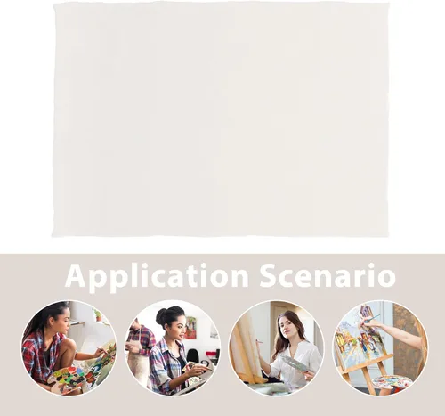 Vista 9 de DOITOOL 20 Sheets Handmade Cotton Watercolor Paper with Rough Deckled Edge, Textured White Art Paper for Painting, Crafts, Invitations, and Artistic