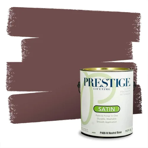 Vista 709 de Prestige Paints Pintura exterior e imprimación en uno, 1 galón, plano, coincidencia comparable de Valspar* Amber Rose*