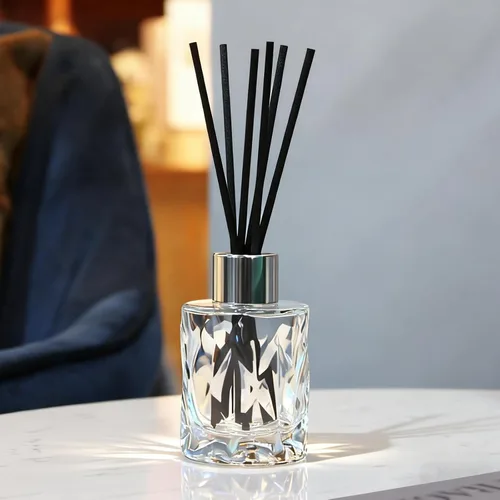 Vista 8 de Botellas difusoras de vidrio de fragancia, botellas difusoras recargables, juego de 4 frascos difusores