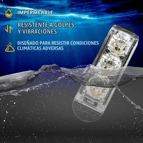Vista 3 de Purishion - 3 Luces estroboscópicas LED de emergencia, impermeables, color ámbar, 12 diferentes intermitentes para automóvil, SUV, camioneta