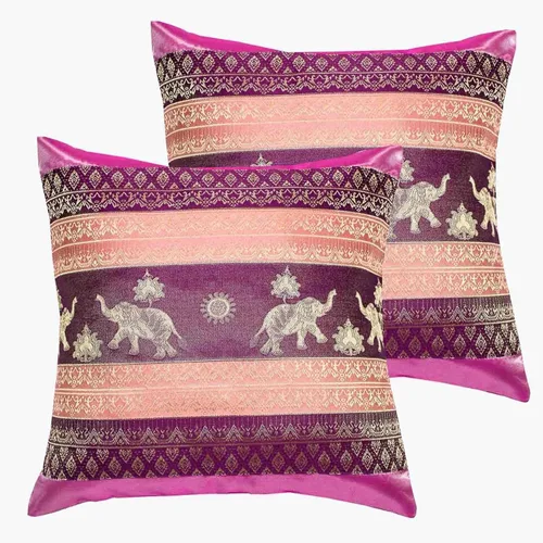Vista 13 de Fundas de almohada decorativas de 16 x 16 pulgadas (15.7 x 15.7 in) con estampado de elefante y sol, funda de cojín para sofá, silla, cama, cierre