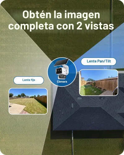 Vista 3 de Tapo Cámara de seguridad con batería de seguridad de doble lente 2K Pan