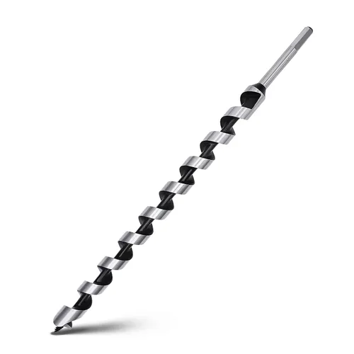 Vista 28 de Broca helicoidal de 0.94 x 11.8 pulgadas para madera, broca helicoidal con vástago hexagonal para madera blanda, madera dura, plástico