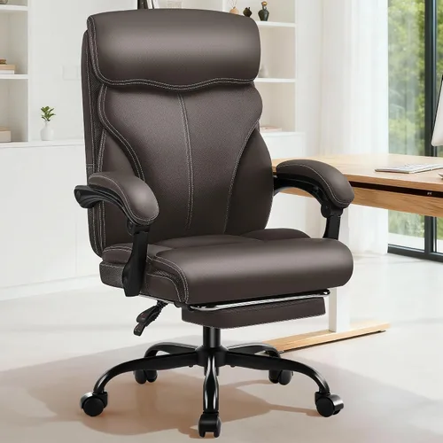 Vista 10 de AreShark Silla de oficina – Silla ejecutiva de escritorio cómoda transpirable con respaldo alto y soporte lumbar, silla ergonómica de cuero