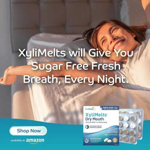 Vista 8 de Xylimelts : Dry Mouth 40 pastillas adhesivas sabor dulce ligero Alivia la boca seca día y noche Acción hasta 8 horas Sin azúcar, sin xilitol