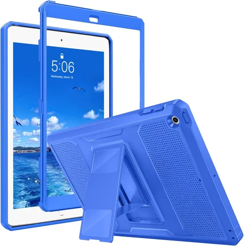 Vista 12 de MoKo Funda Compatible con iPad 9.7 de 2018/2017 6ª/5ª Generación - [Resistente] Funda Híbrida Protectora de Cuerpo Completo a Prueba de Golpes